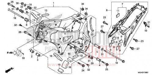 FRAME BODY VFR1200XLG de 2016